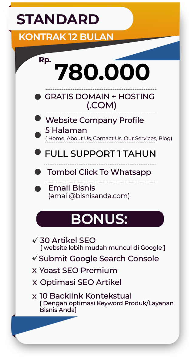 Jasa Pembuatan Website company profile murah